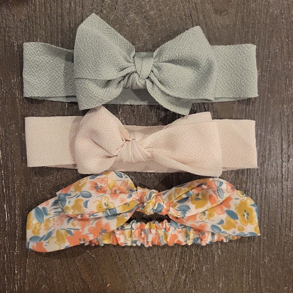3 toddler headbands  